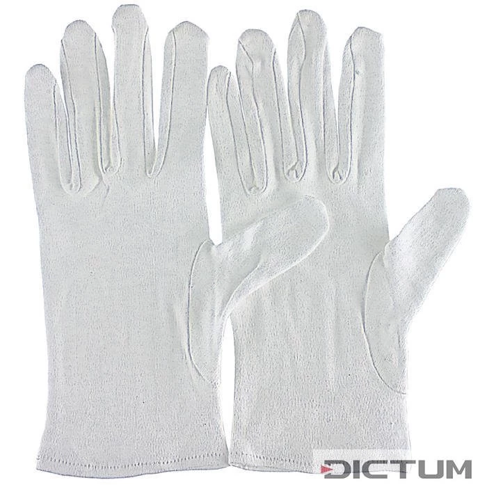 Gants En Coton, Extra-minces, 12 Pièces, Taille M