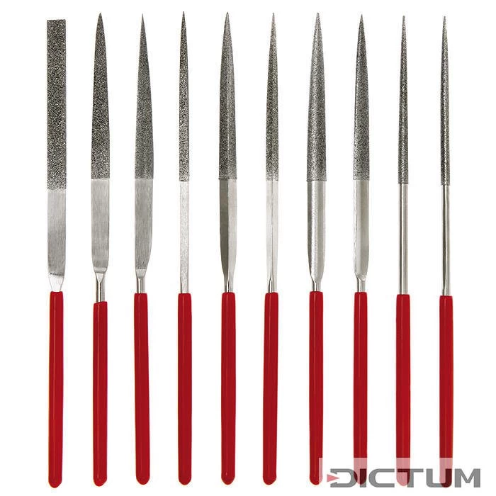 Limes-aiguilles Diamant, Polycristallines, Jeu De 10 Pièces