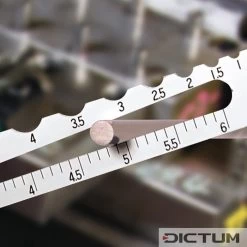 Calibre De Contrôle De Diamètre Et De Rayon Shinwa, Rayons De 0,5 à 7 Mm -Atelier D'outillage 717541M 02 A WE 8 Shinwa Durchmesser Radius Pr flehre WZ jpg