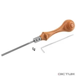 Manche P. Lime Matthias Fenner Avec Syst. De Chang. Rapide De Lame, Orme/titane -Atelier D'outillage 718844 01 A WE 8 Matthias Fenner Feilenheft mit Schnellwechselaufnahme R ster Titan WZ jpg